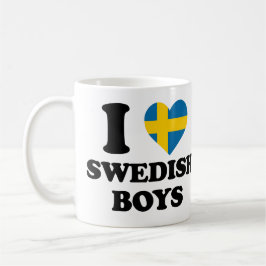I kärlek Swedish Boys Kaffemugg