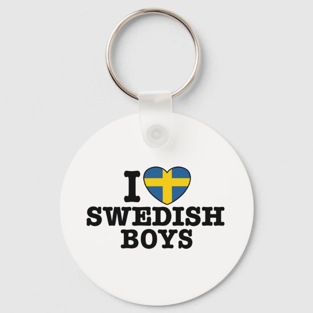 I Kärlek Swedish Boys Nyckelring (Framsida)