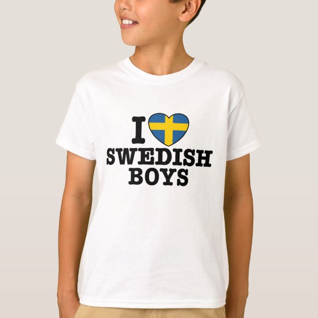 I Kärlek Swedish Boys Tröja (Framsida)
