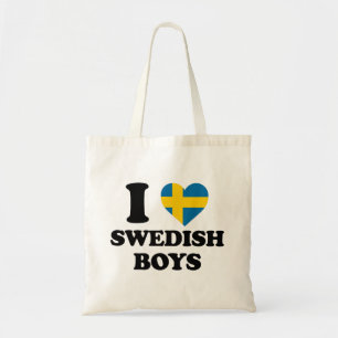 I kärlek Swedish Boys Tygkasse