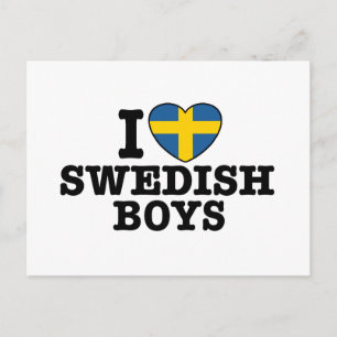 I Kärlek Swedish Boys Vykort