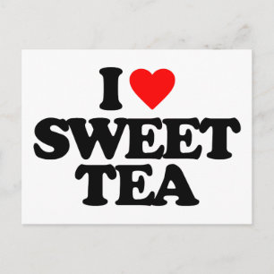 I KÄRLEK SWEET TEA VYKORT
