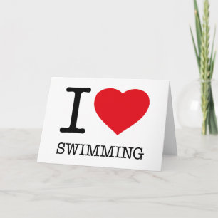 I KÄRLEK SWIMMING KORT