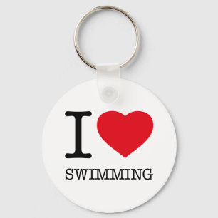I KÄRLEK SWIMMING NYCKELRING