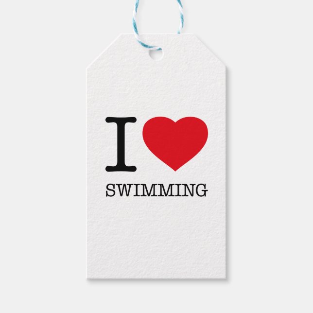 I KÄRLEK SWIMMING PRESENTETIKETT (Framsidan)