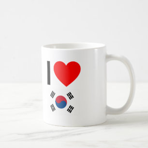 i kärlek Sydkorea Kaffemugg