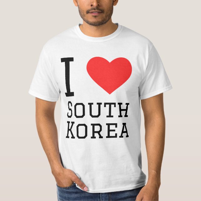 I kärlek Sydkorea T Shirt (Framsida)