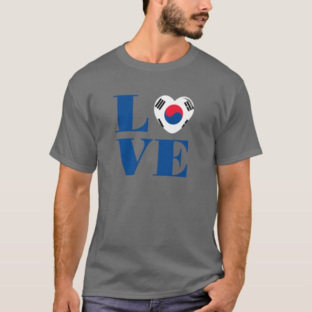 I kärlek Sydkorea T Shirt (Framsida)