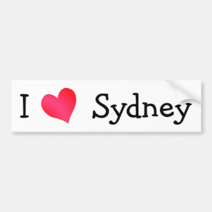 I Kärlek Sydney Bildekal
