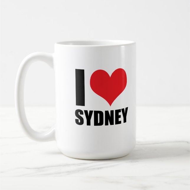 I kärlek Sydney Kaffemugg (Vänster)