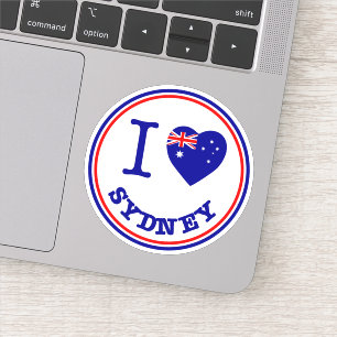 I Kärlek Sydney Klistermärken