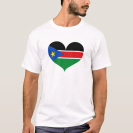 I Kärlek Sydsudan Flagga T Shirt