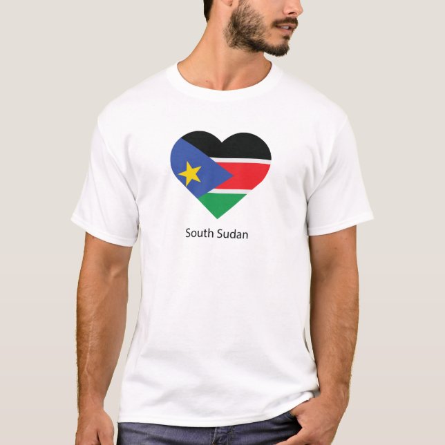 I Kärlek Sydsudan T Shirt (Framsida)