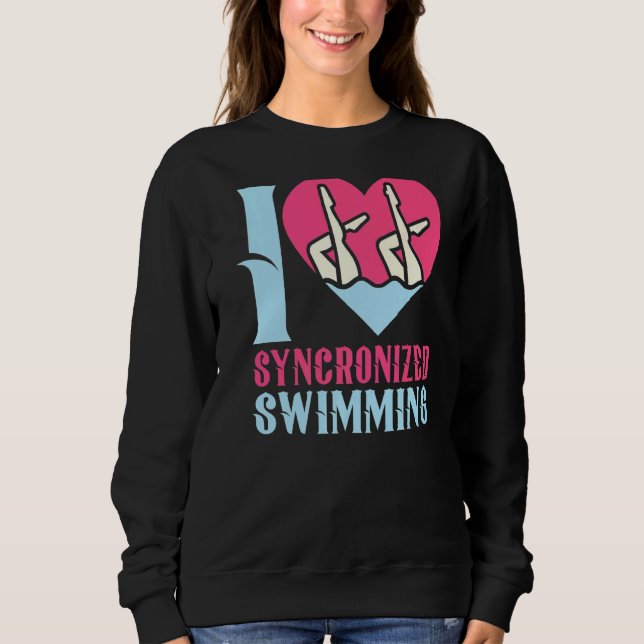 I Kärlek Synchronized Swimming 1 T Shirt (Framsida)