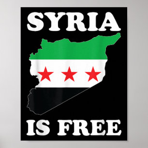 I Kärlek Syrien är Syriens fria syriska Karta nya Poster