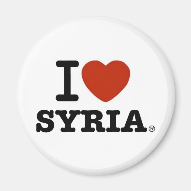 I Kärlek Syrien Magnet (Framsidan)