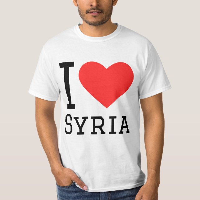 I kärlek Syrien T Shirt (Framsida)