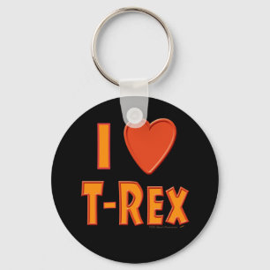 I Kärlek T-Rex Tyrannosaurus Rex Dinosaur Älskare Nyckelring