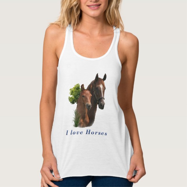 I kärlek, t-shirts linne med racerback  (Framsida)