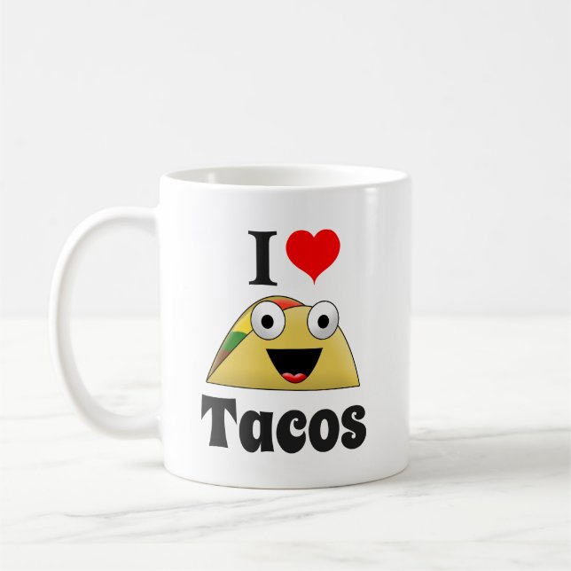 I Kärlek Tacos Kaffemugg (Vänster)