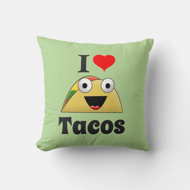 I Kärlek Tacos Kudde (Framsida)