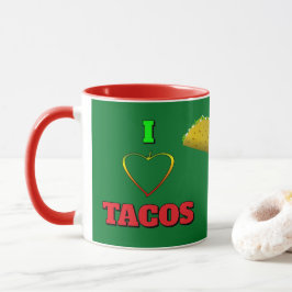 I Kärlek Tacos Little Gult Taco Lastbil Mugg