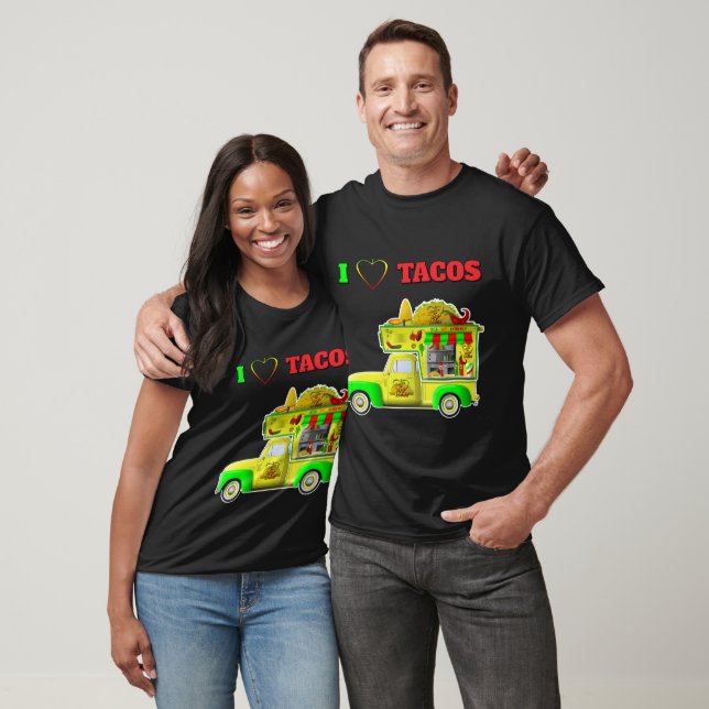 I Kärlek Tacos Little Taco Lastbil-skjortor T Shirt (Unisex)