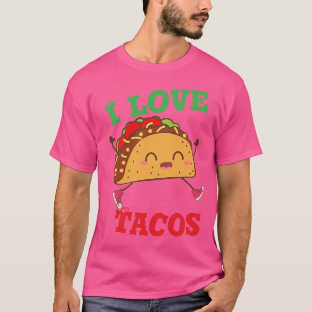I kärlek tacos t shirt (Framsida)