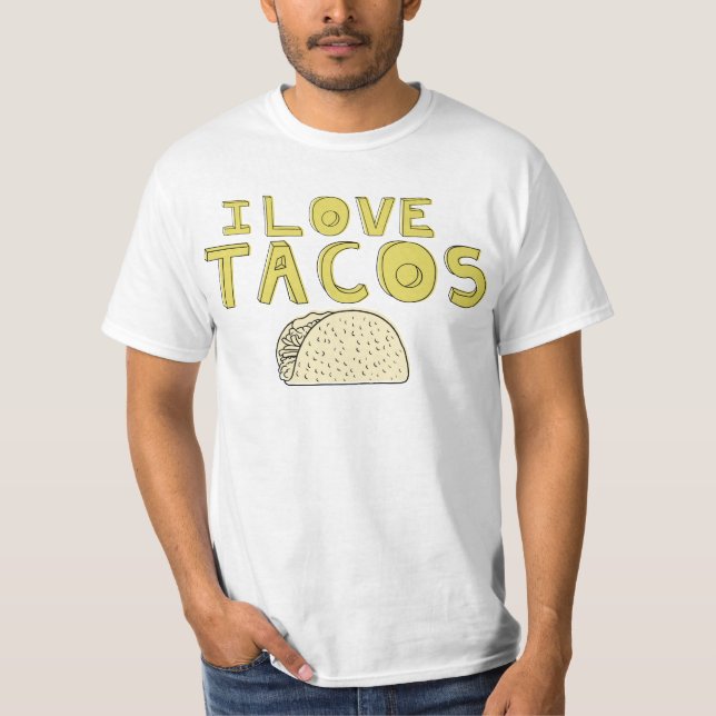 I KÄRLEK TACOS T SHIRT (Framsida)