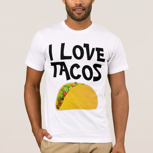 I KÄRLEK TACOS t-shirts (Framsida)