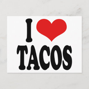 I Kärlek Tacos Vykort