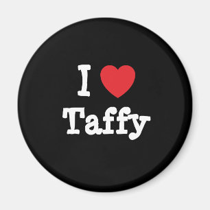 I kärlek Taffy hjärta T-Shirt Magnet