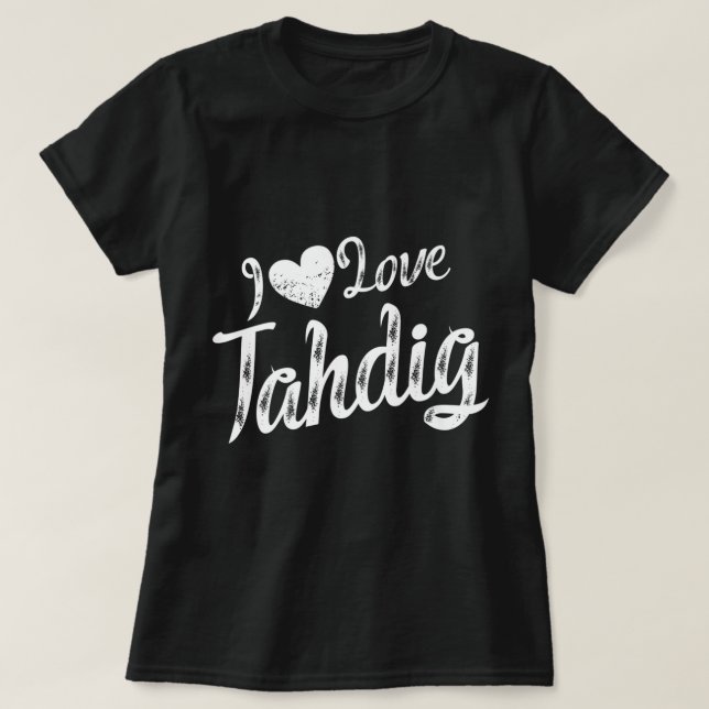 I Kärlek Tahdig Persian Food Iran Gift T Shirt (Design framsida)