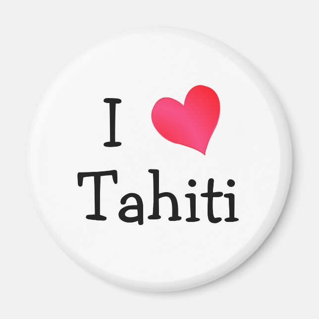 I Kärlek Tahiti Magnet (Framsidan)