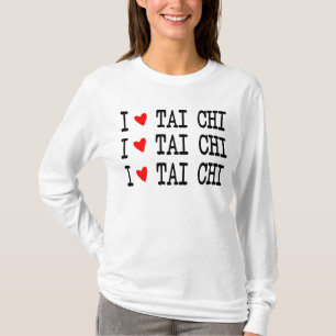 I kärlek Tai Chi, Red Heart, jag Heart Tai Chi 3 R T Shirt