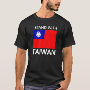 I Kärlek Taiwan Flagga Taiwanesiskt Pride står jag T Shirt
