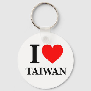 I Kärlek Taiwan Nyckelring