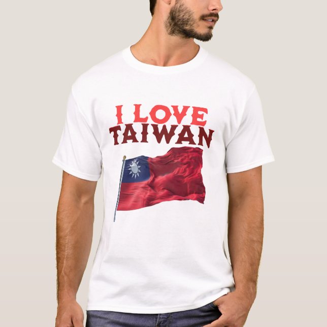 I Kärlek Taiwan T Shirt (Framsida)