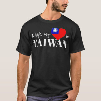 I Kärlek Taiwan Taiwan Flagga Taiwanesiskt Pride R T Shirt