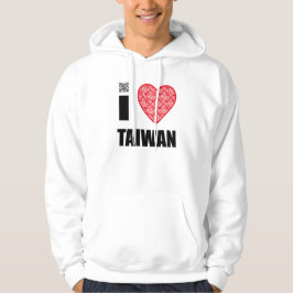 i kärlek TAIWAN Tröja Med Luva