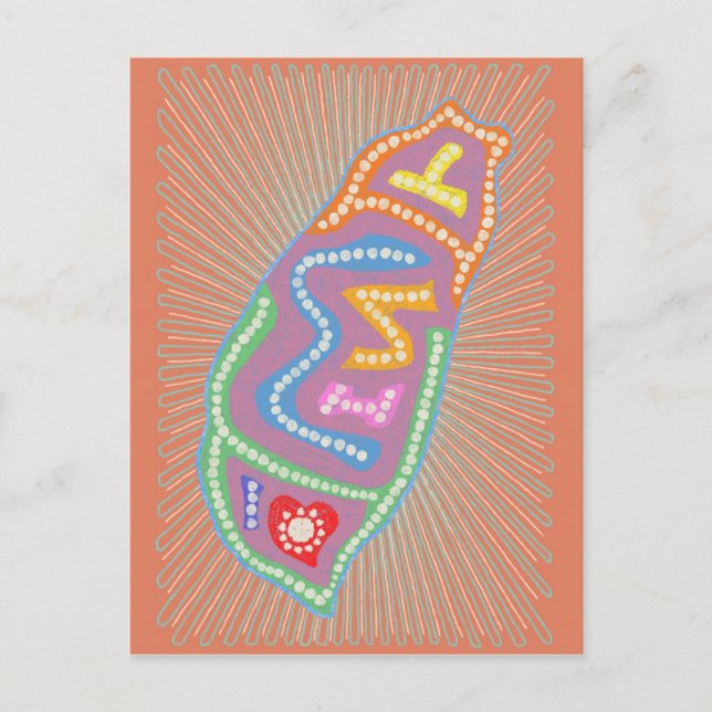 I Kärlek Taiwan Vykort (Framsida)