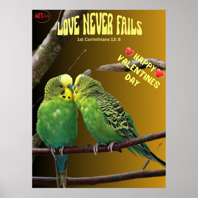 I kärlek talar tystnaden volymer poster (Framsidan)