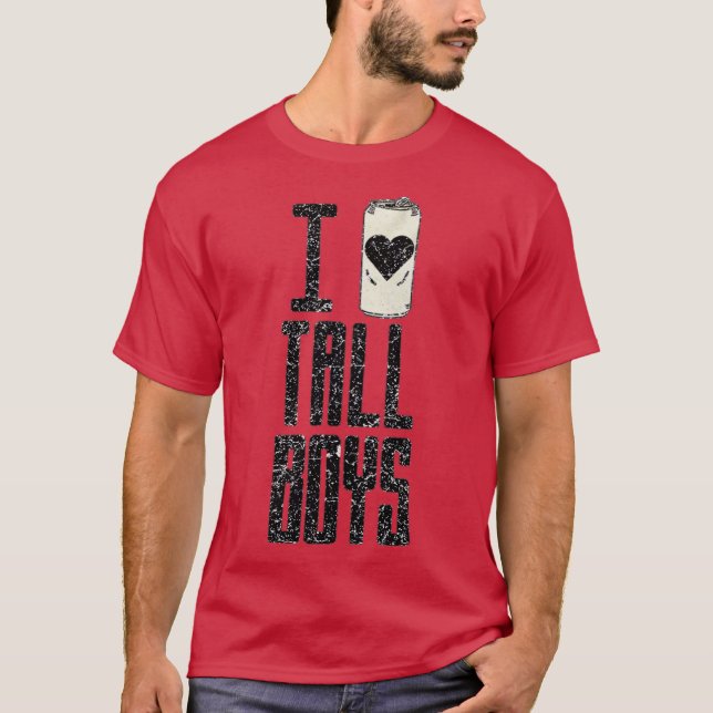 I Kärlek Tall Boys T Shirt (Framsida)