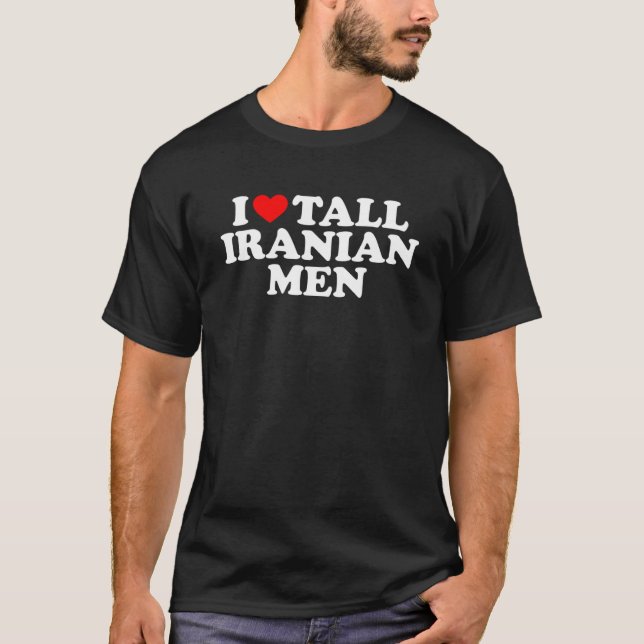 I Kärlek Tall Iranian Manar T Shirt (Framsida)