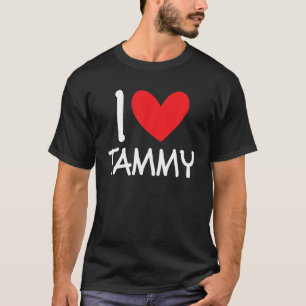 I Kärlek Tammy Namn Personlig Girl Woman BFF Frie T Shirt