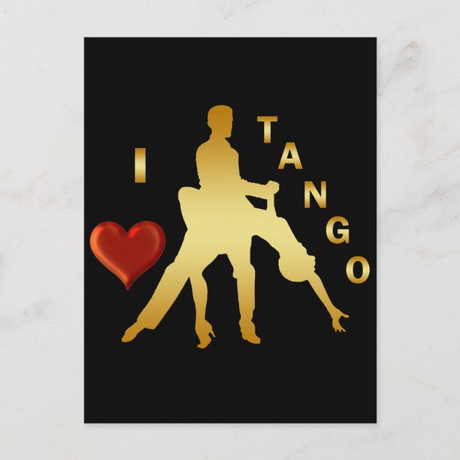 I KÄRLEK TANGO VYKORT (Framsida)