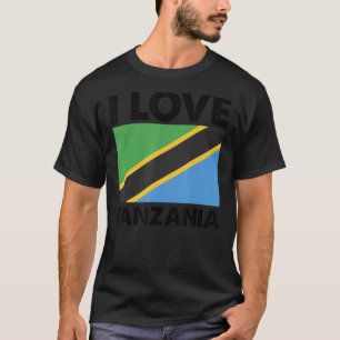 I Kärlek Tanzania Hjärtar jag Tanzanias familjeres T Shirt