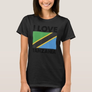 I Kärlek Tanzania Hjärtar jag Tanzanias familjeres T Shirt