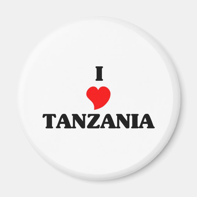 I Kärlek Tanzania Magnet (Framsidan)