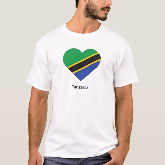 I Kärlek Tanzania T Shirt (Framsida)